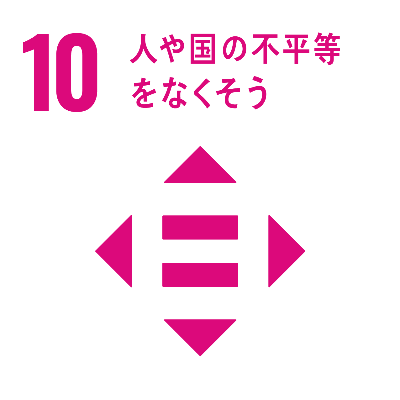 人や国の不平等をなくそう