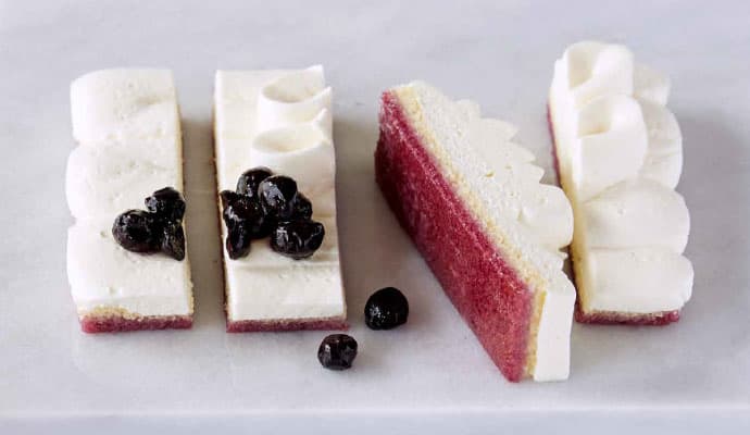 リコッタとマスカルポーネのブルーベリーチーズケーキ