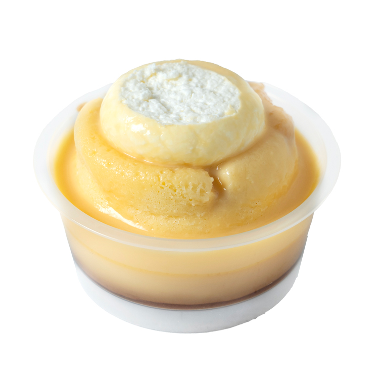 成城石井自家製 りんごケーキのせ バニラプリン (アングレーズソースがけ)