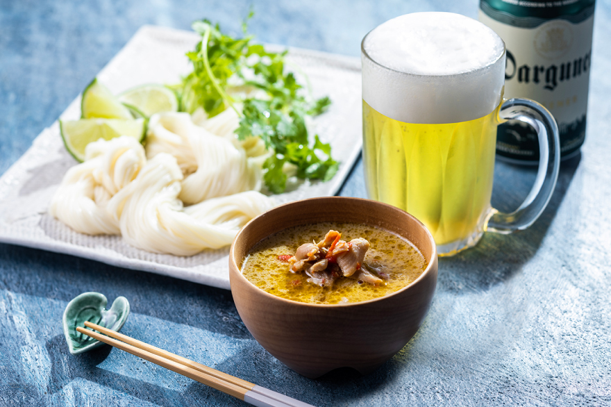 グリーンカレーつけ素麺