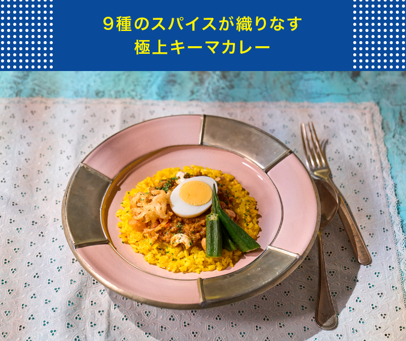 9種のスパイスが織りなす極上キーマカレー
